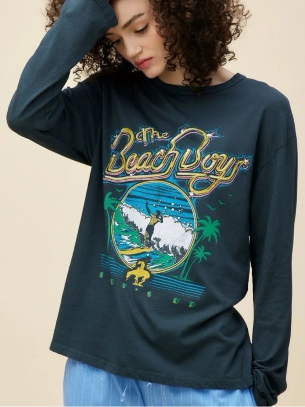 Daydreamer x The Beach Boys Surf’s Up Long Sleeve Crew Tee